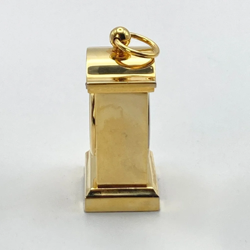 Disney Minnie Mouse Desk Clock Gold Tone 2